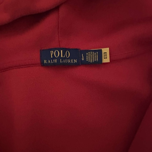 Red Polo Hoodie - Picture 2 of 2